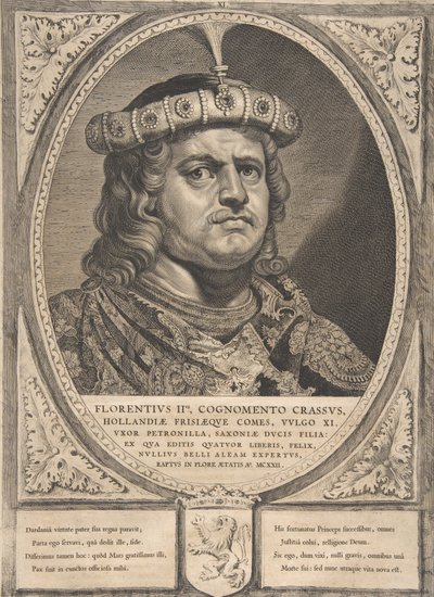 Floris II de la série Comtes et Comtesses de Hollande, Zélande et Frise-Occidentale, 1650 - Cornelis de Visscher