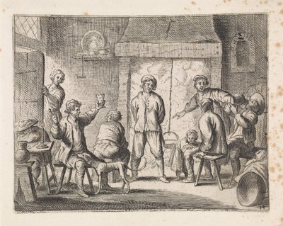 Paysans dans une auberge (Scènes de genre) - Cornelis de Wael