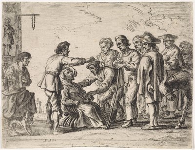 Le charlatan Scènes de genre (titre de la série) - Cornelis de Wael