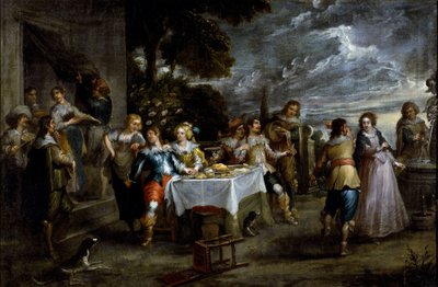 Histoire du fils prodigue : dissipation - Cornelis de Wael