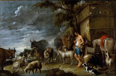 Histoire du fils prodigue : la garde des porcs - Cornelis de Wael