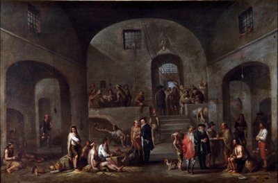 Les sept œuvres de miséricorde corporelle : "la visite des prisonniers" - Cornelis de Wael