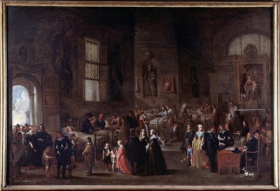 Œuvres de miséricorde : visiter les malades - Cornelis de Wael