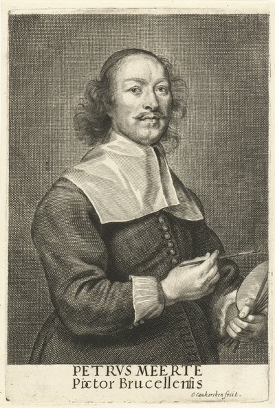 Portrait du peintre Petrus Meerte - Cornelis van Caukercken