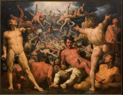 La chute des Titans - Cornelis van Haarlem