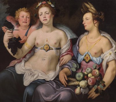 Vénus, Cupidon et Cérès - Cornelis van Haarlem