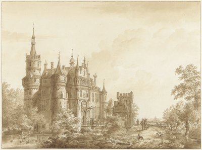 Le château de Wijk bij Duurstede (?) - Cornelis van Hardenbergh