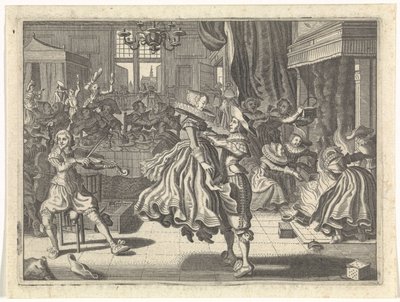 Groupe dansant dans une auberge - Cornelis van Kittensteyn