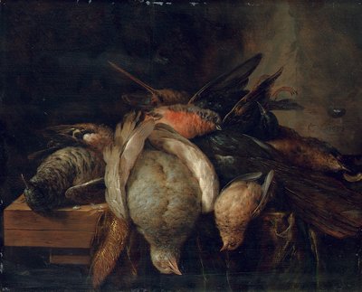 Oiseaux morts sur un rebord - Cornelis van Lelienbergh