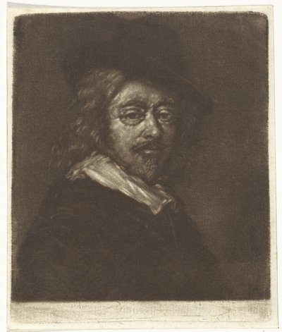 Portrait de Frans Hals avec un chapeau - Cornelis van Noorde