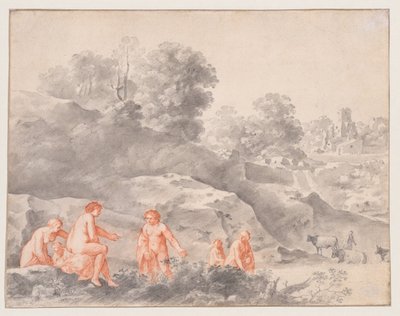 Nus dans un Paysage (peut-être Diane et Callisto) - Cornelis van Poelenburch