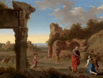 Le prophète Élie et la veuve de Sarepta - Cornelis van Poelenburch