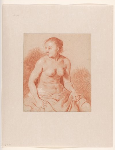 Femme nue assise - Cornelis van Poelenburch