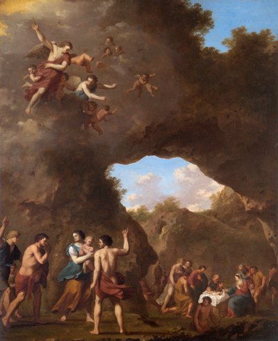 Les anges guidant les bergers vers la Nativité - Cornelis van Poelenburgh