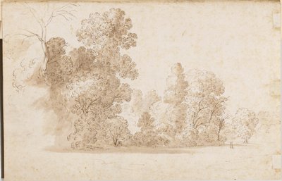 Paysage boisé - Cornelis van Poelenburgh or Poelenburch