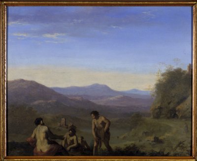 Paysage arcadien - Cornelis van Poelenburgh or Poelenburch