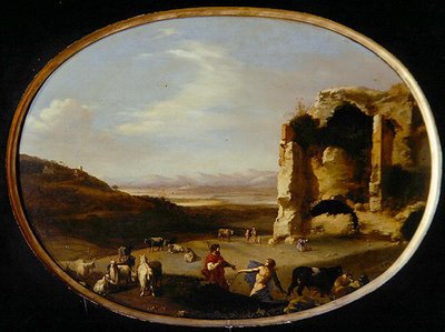 Mercure et Batto, vers 1621 - Cornelis van Poelenburgh or Poelenburch