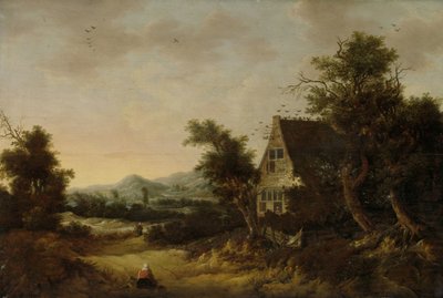 Paysage vallonné avec cottage paysan - Cornelis van Zwieten