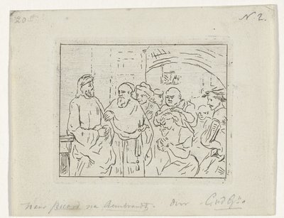 Christ et la femme adultère - Cornelis van der Griendt