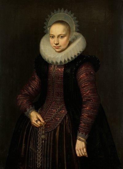 Portrait de Brechtje Overrijn van Schoterbosch - Cornelis van der Voort