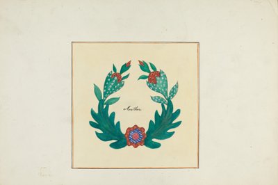 Quilt autographié - Cornelius Christoffels and Margaret Linsley