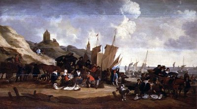 Le marché aux poissons - Cornelius Hubert Van Meurs