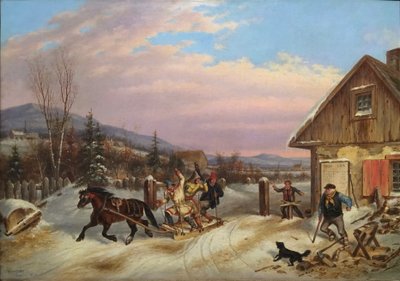Le péage à la sauvette - Cornelius Krieghoff