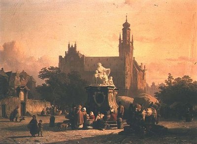 Une place de ville - Cornelius Springer