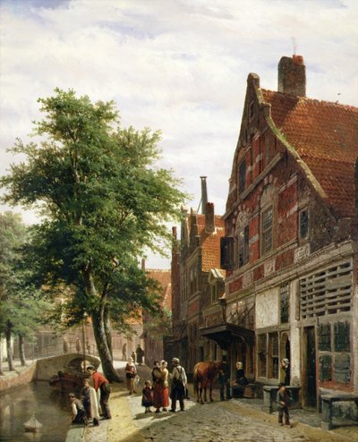 Le Zuiderhavendijk, Enkhuizen en été - Cornelius Springer