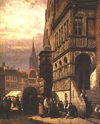 Hôtel de ville et place du marché, Halberstadt - Cornelius Springer