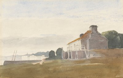 Cottage sur une baie - Cornelius Varley