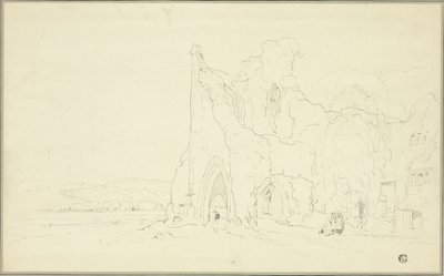 Paysage avec ruines gothiques - Cornelius Varley