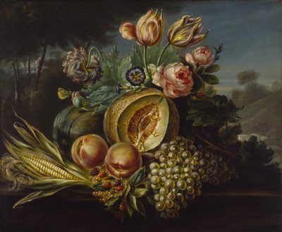 Nature morte avec fruits et fleurs, 1824 - Cornelius de Beet