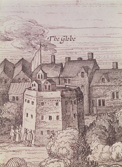 Le Théâtre du Globe (détail) - Cornelius de Visscher