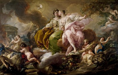 Allégorie de la justice et de la paix - Corrado Giaquinto