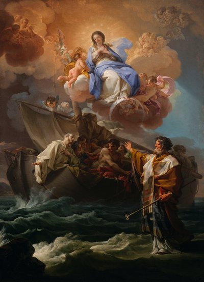 Saint Nicolas sauvant les naufragés - Corrado Giaquinto
