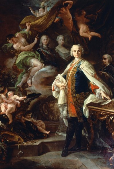 Le castrat italien Carlo Farinelli (Carlo Broschi, dit; 1705 - 1782), à la cour de Philippe II d