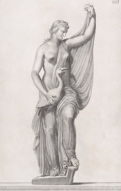 Statue de Léda et le cygne - Cosimo Mogalli