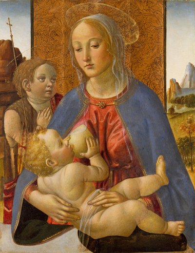 Madone et Enfant avec le jeune Saint Jean-Baptiste, vers 1490 - Cosimo Rosselli