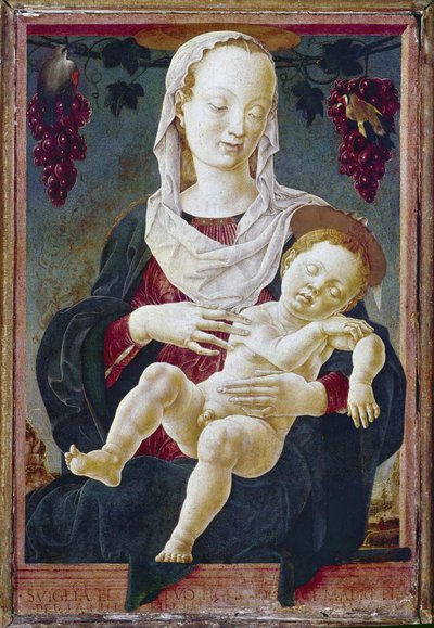 Madone et Enfant, connue sous le nom de Notre-Dame du Zodiaque - Cosimo Tura