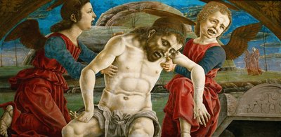 Le corps du Christ, entouré d