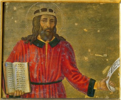 Roi David, panneau de prédelle du retable - Cosimo di Lorenzo Rosselli