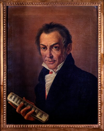 Portrait de Nicola Antonio Zingarelli, compositeur et organiste italien. vers 1800 - Costanzo Angelini