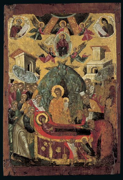 La Dormition de la Vierge - Cretan School