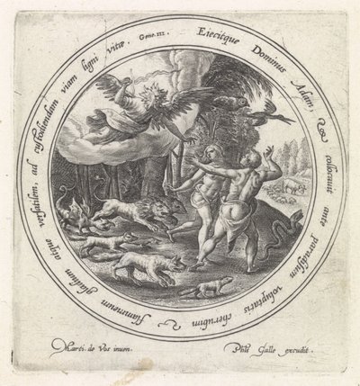 Expulsion du Paradis - Crispijn van de Passe (I)