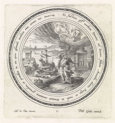 Dieu envoie Jonas à Ninive - Crispijn van de Passe (I)