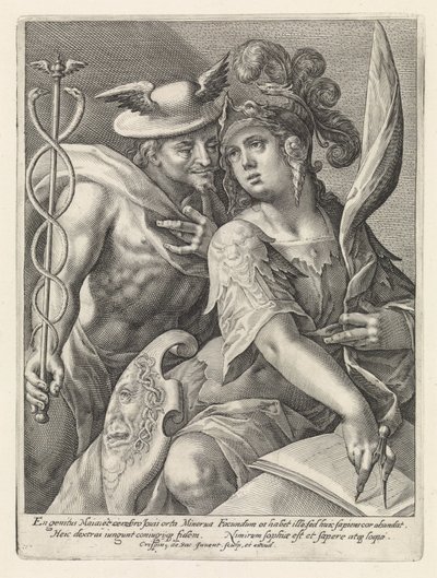 Mercure et Minerve - Crispijn van de Passe (I)