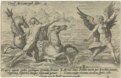 Neptune tend la main vers Coronis - Crispijn van de Passe (I)