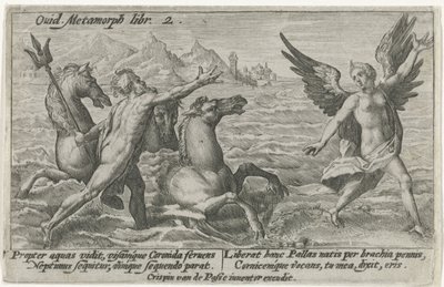 Neptune tendant la main vers Coronis - Crispijn van de Passe (I)