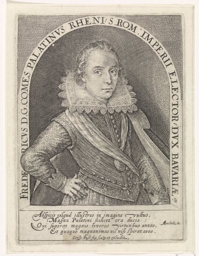 Portrait de Frédéric V, électeur palatin, roi de Bohême - Crispijn van de Passe (I)
